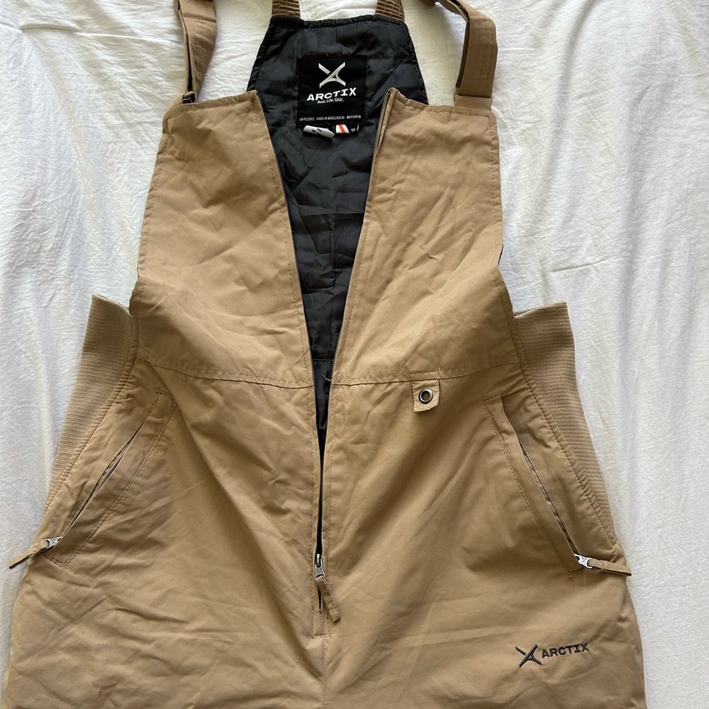 Arctix Tan Snow Bib Overalls